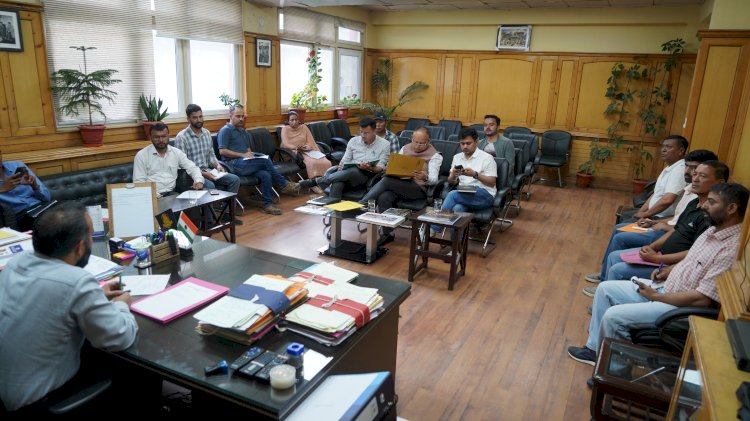 केन्द्रीय मंत्री किरण रिजिजू के किन्नौर प्रवास पर बैठक आयोजित
