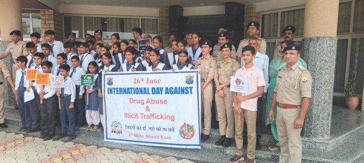 6वीं इंडिया रिज़र्व बटालियन धौलाकुआं में अंतर्राष्ट्रीय नशा निषेध एवं अवैध तस्करी विरोधी दिवस का आयोजन