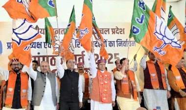 भाजपा प्रदेश अध्यक्ष की घोषणा करने जितेंद्र सिंह पहुंचे शिमला, डॉ राजीव बिंदल को घोषित किया प्रदेश अध्यक्ष