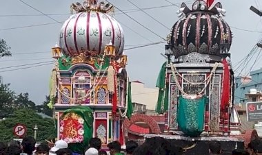 मुहर्रम पर निकला ताजियों का जुलूस, मुस्लिम समुदाय के सैकड़ों लोगों ने शिरकत की....