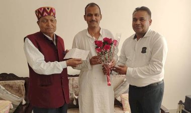 ऑल हिमाचल मुस्लिम वेलफेयर सोसायटी के पदाधिकारियों ने भारतीय पुलिस सेवा अधिकारी भागमल सिंह ठाकुर का किया भव्य स्वागत