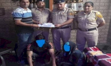 नशे का कारोबार चला रहे थे पति- पत्नी धरे गये..10.1 ग्राम हेरोइन समेत 21.300 हजार की करंसी पकड़ी..