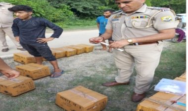 एसआईयू टीम का बड़ा एक्शन:देशी शराब की 800 पेटियों से लदा ट्रक पकड़ा चालक हिरासत में...