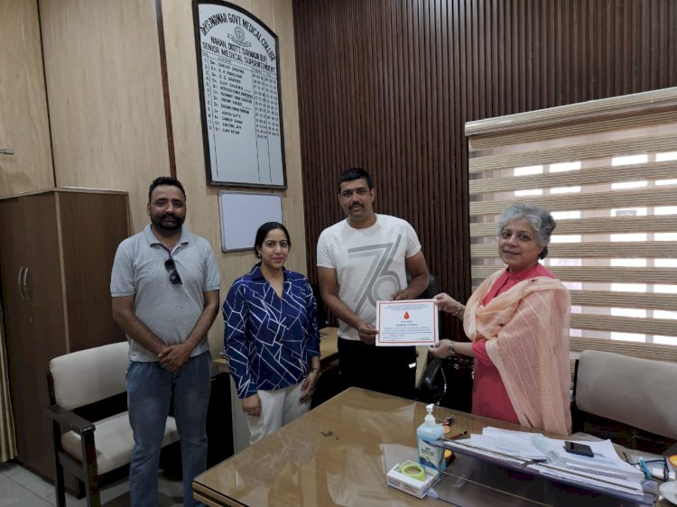 ड्राप्स ऑफ होप  संस्था ने जून माह में  किया 21 यूनिट ब्लड डोनेट 