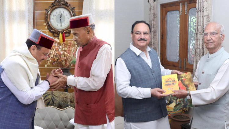 धूमल, शांता से नड्डा की मुलाकात अगले विधानसभा चुनाव 2027 को साधने की तैयारी