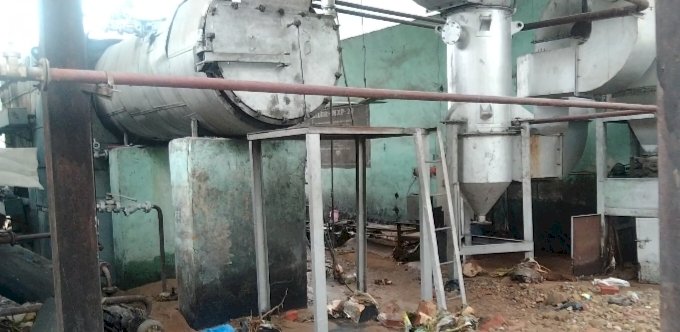 बिरोजा फैक्टरी में बरसाती पानी ने बरपाया कहर,प्लांट में 50 लाख का नुकसान..