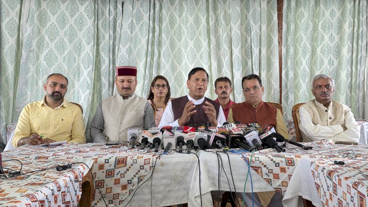 त्रासदी ग्रस्त क्षेत्र में प्रदेश की कांग्रेस सरकार ना दे पाई सड़क पानी और पुनर्वास : बिंदल