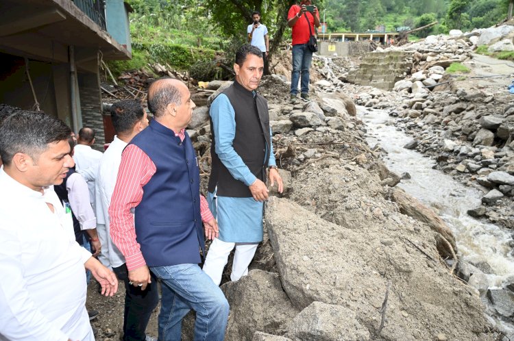 मुख्यमंत्री खुद आकर करसोग की तबाही देखें और बनाए राहत पहुंचाने की योजना : जयराम ठाकुर