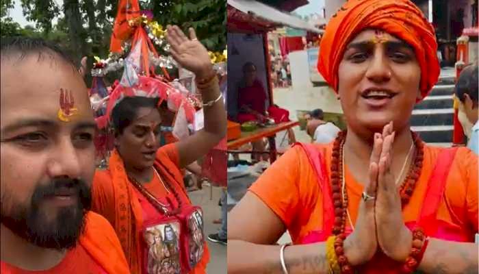 किन्नर अखाड़ा त्रिलोक पुर की पहली कांवड़ यात्रा...