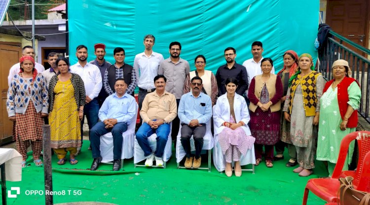 कुथाह में आपदा प्रभावितों के लिए लगाया गया  विशेष चिकित्सा शिविर 162 मरीजों की स्वास्थ्य जांच