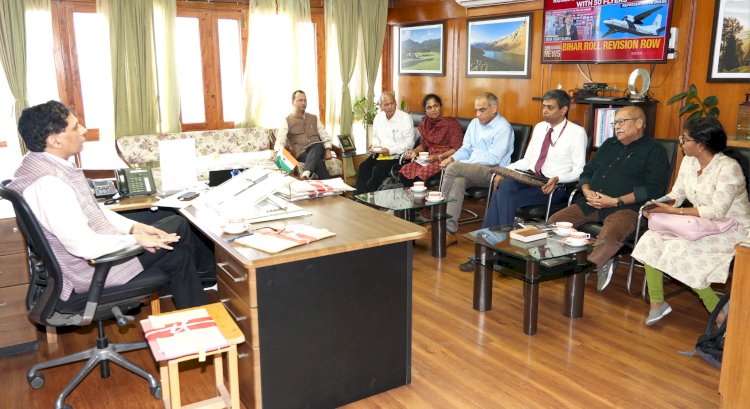 मुख्य सचिव ने प्राकृतिक आपदाओं को लेकर गठित केंद्रीय टीम के साथ की बैठक