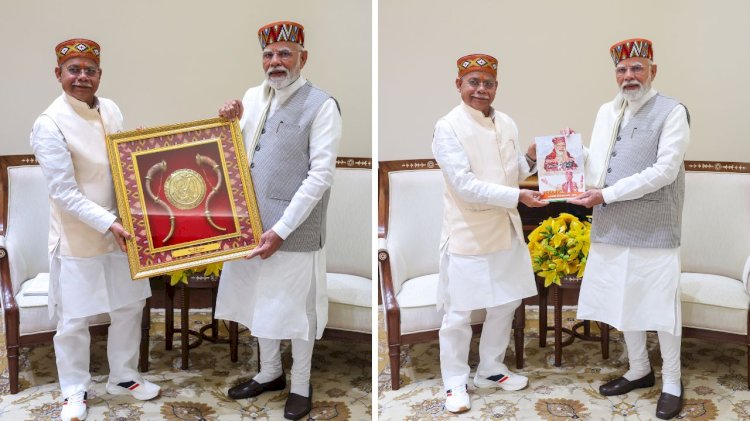 राज्यपाल ने प्रधानमंत्री को आपदा से प्रदेश को हुए नुकसान और नशा मुक्त हिमाचल अभियान की जानकारी दी