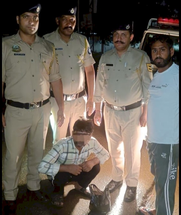 कालाअम्ब में ...देख पुलिस को फेंका लिफाफा, 458 ग्राम गाँजा पकड़ा: आरोपी हिरासत में..