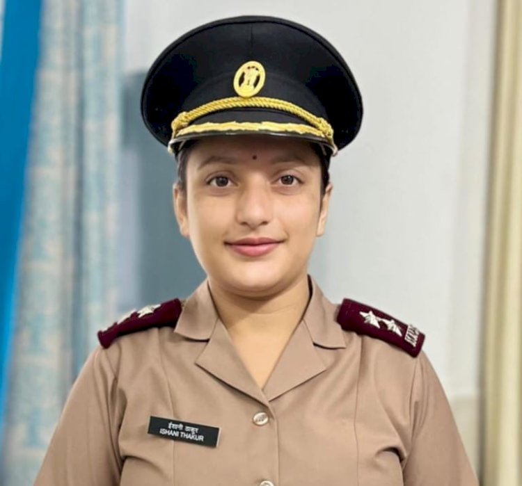 माता पद्मावती कॉलेज की पूर्व छात्रा लेफ्टिनेंट इशानी ठाकुर सैन्य नर्सिंग सेवा में शामिल..