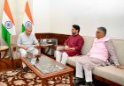 रेल मंत्री से मिल अनुराग सिंह ठाकुर व राजीव भारद्वाज ने माँगी नई रेल लाइन