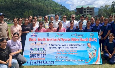 राष्ट्रीय खेल दिवस: वल्लभ कॉलेज ने जीती रस्साकशी प्रतियोगिता, रावमापा मंडी  की स्नेहा 100 मीटर में अव्वल