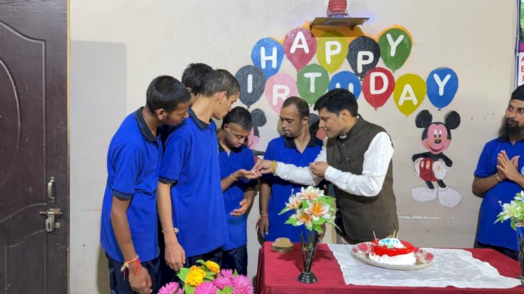 राजीव राणा ने दिव्यांग बच्चों के साथ मनाया अपना जन्मदिन