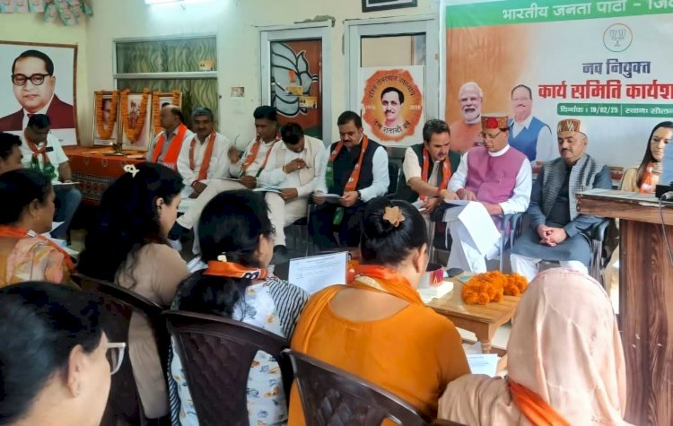 भाजपा जिला कार्यसमिति बैठक में पहुंचे डॉ बिंदल, कार्यकर्ताओं में भरा जोश