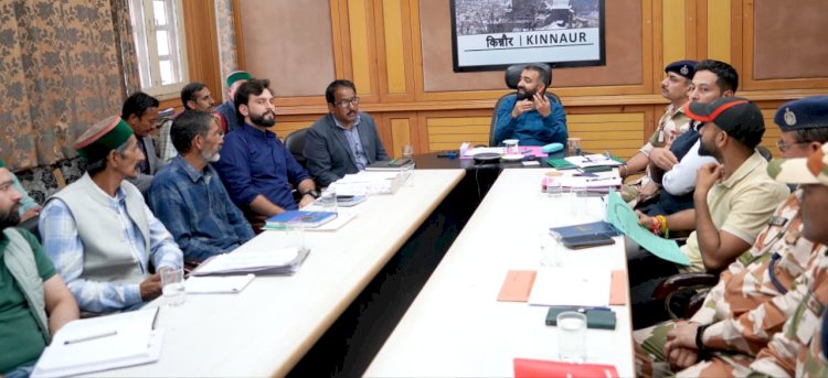 वाइब्रेंट विलेज कार्यक्रम के तहत उपायुक्त किन्नौर की अध्यक्षता में बैठक आयोजित