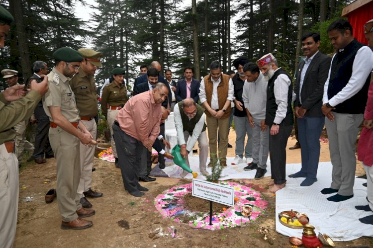 मुख्य न्यायाधीश ने नालदेहरा में पौधारोपण कार्यक्रम में की शिरकत