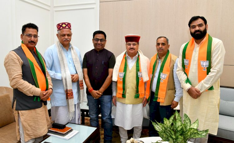 भाजपा राष्ट्रीय अध्यक्ष नड्डा से मिली प्रदेश पदाधिकारी, संगठनात्मक विषयों पर हुई चर्चा
