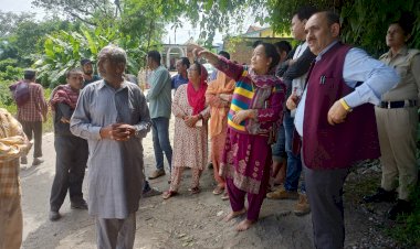 कुंडूनी गांव में एसडीएम ने किया दौरा, राहत एवं बचाव कार्य तेज़ी से जारी