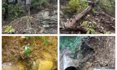 पेयजल संकट: बीती रात खैरी योजना की लाइनों पर भी आया लैंड स्लाइड, मुरम्मत को लेकर युद्ध स्तर पर जुटा विभाग, गिरी स्कीम भी चपेट में...