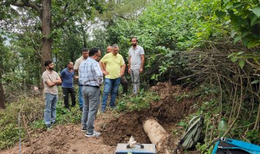 नाहन में पेयजल संकट को लेकर विधायक अजय सोलंकी ने किया मौके का निरीक्षण, स्थायी समाधान के दिए निर्देश