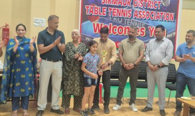 नाहन: डिस्ट्रिक्ट लेवल टेबल टेनिस टूर्नामेंट:अंडर- 9 वर्ग में आराध्या-परीशा बनी विनर-रनरअप..
