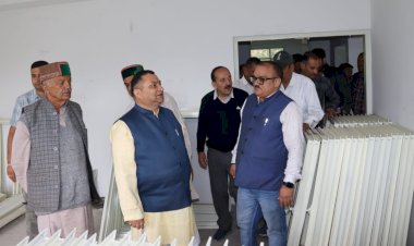 विधानसभा उपाध्यक्ष ने नोहराधार सीएचसी भवन के निर्माण कार्य का किया निरीक्षण