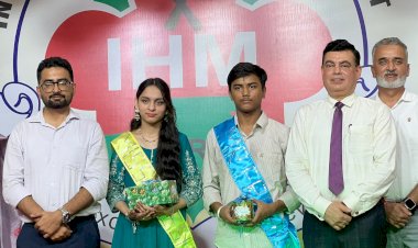 आईएचएम के परिचय समारोह में निहारिका मिस और आयुष मिस्टर फ्रेशर बने