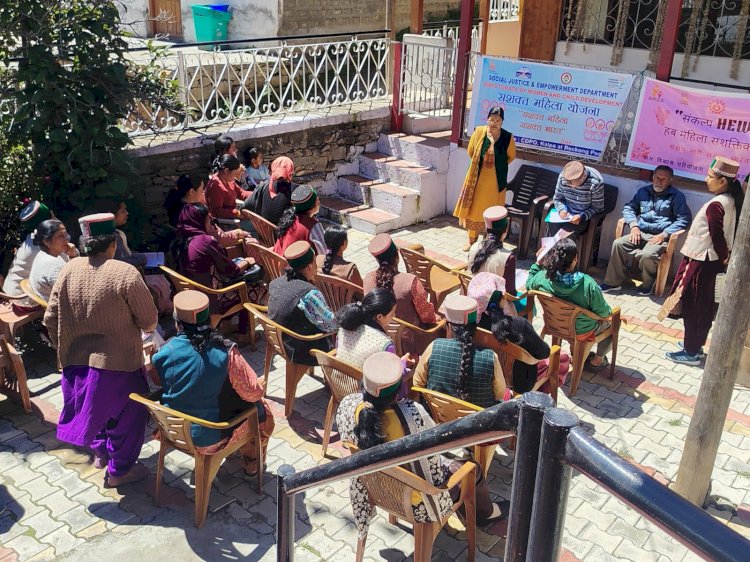 मिशन शक्ति के अंतर्गत किन्नौर जिला में विशेष जागरूकता अभियान का आयोजन