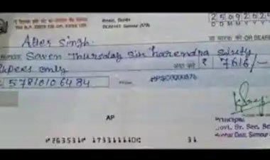 गलतियों भरा चेक: वायरल किस स्तर पर हुआ जांच जारी, एमडीएम इंचार्ज सस्पेंड किया,प्रिंसिपल की बारी..