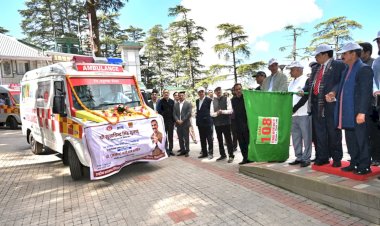 मुख्यमंत्री ने एडवांस लाइफ सपोर्ट एम्बुलेंस के एनएसए में समायोजन और तम्बाकू मुक्त युवा अभियान का शुभारम्भ किया।