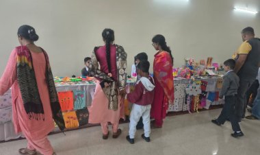 सिल्वर बेल्स पब्लिक स्कूल नाहन में Art and Craft Exhibition में Pre-Nursery से 8वीं कक्षा तक के बच्चों ने लिया बढ़-चढ़कर भाग 