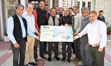 एपीएमसी हमीरपुर ने आपदा राहत कोष के लिए सीएम को सौंपा 2.51 लाख का चेक