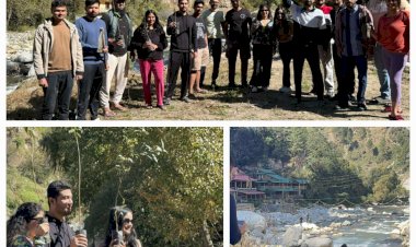 तीर्थन घाटी में पर्यटकों ने पौधरोपण करके जिम्मेदार पर्यटन की नई मिसाल की पेश..... ट्रेवल कंपनी एक्सपीडिया की टीम ने सिल्वर ओक के पौधे लगाकर दिया प्रकृति संरक्षण का सन्देश।