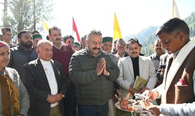 शिक्षा मंत्री ने 7 करोड़ से बनने वाली कड़ीवन उमलाडवार गालून सड़क का किया भूमिपूजन