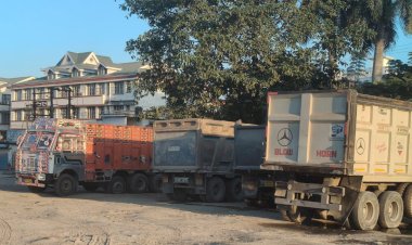 नाहन: खनन माफिया पर पांवटा पुलिस का शिकंजा, बीती रात 6 डंपर लिए कब्जे में....