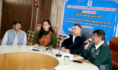 विधान सभा उपाध्यक्ष विनय कुमार ने संगडाह में उपमंडल स्तरीय विकासात्मक कार्यों तथा शिकायत निवारण समिति की बैठक ली