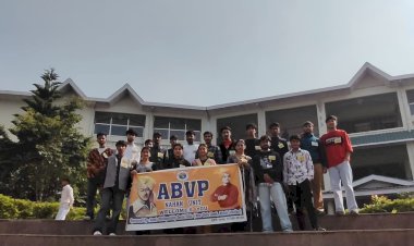 शिक्षा नीति के विरोध में ABVP नाहन इकाई ने किया धरना-प्रदर्शन