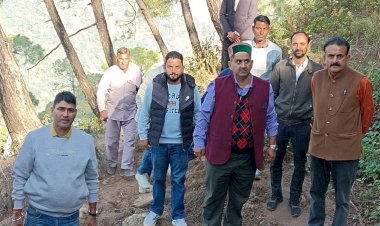 उपमुख्य सचेतक केवल सिंह पठानिया ने पैदल दौरा कर सुनी ग्रामीणों की समस्याएं