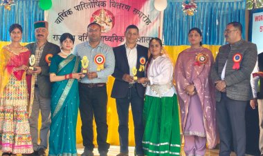 जाबल का बाग में राजकीय वरिष्ठ माध्यमिक पाठशाला व  प्राथमिक पाठशाला का संयुक्त पारितोषिक वितरण कार्यक्रम आयोजित