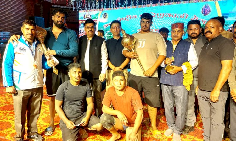 रेणुका जी मेला में आशीष रहे दंगल के विजेता