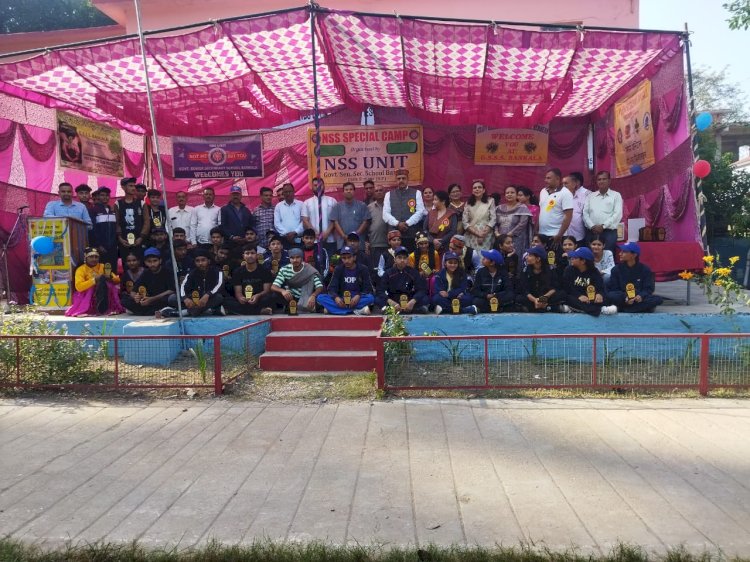 नाहन: बनकला जमा दो स्कूल में  सात दिवसीय एनएनएस शिविर का समापन,41 छात्रों ने भाग लिया