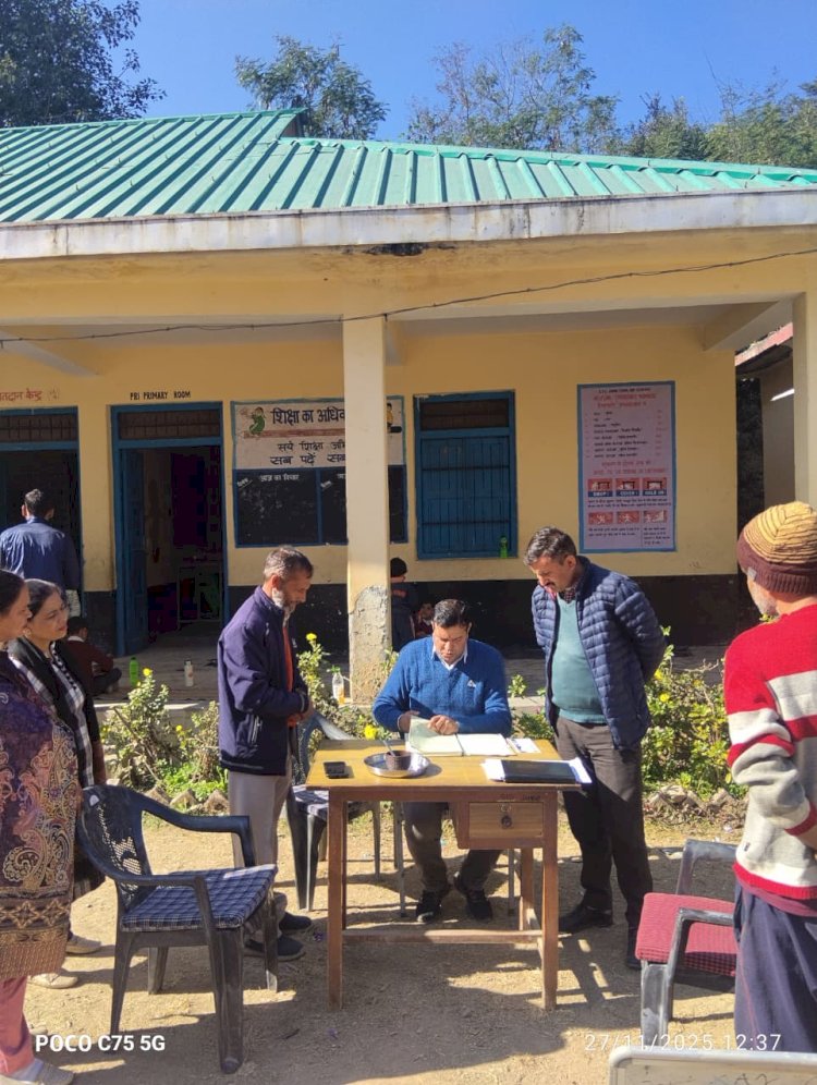 एसडीएम ने किया जमोग पाठशाला तथा आंगनवाड़ी केंद्र का औचक निरीक्षण