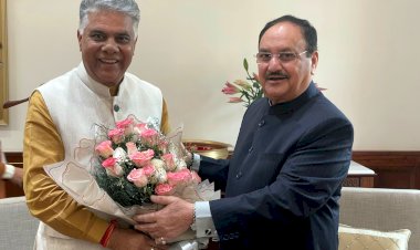 सांसद राजीव भारद्वाज ने राष्ट्रीय अध्यक्ष जगत प्रकाश नड्डा से की शिष्टाचार भेंट, जन्मदिवस पर दी हार्दिक शुभकामनाएँ