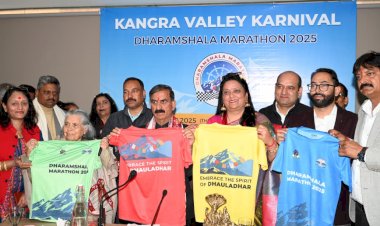 मुख्यमंत्री ने धर्मशाला मैराथन-2025 की आधिकारिक जर्सी लॉंच की