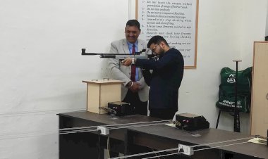 एडीसी अभिषेक गर्ग ने किया शूटिंग रेंज का निरीक्षण