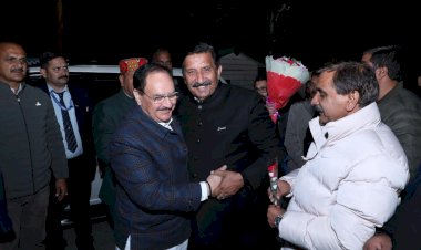 उपमुख्यमंत्री मुकेश अग्निहोत्री के घर पहुंचे भाजपा राष्ट्रीय अध्यक्ष जगत प्रकाश नड्डा, बेटी आस्था की शादी पर दी शुभकामनाएँ